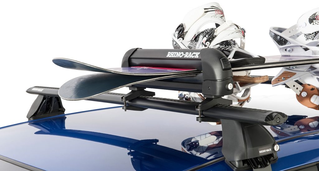 Rhino Racks Ski and Snowboard Carrier 3 skis or 2 snowboards Roof