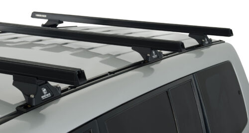 Heavy Duty RLTP Trackmount Black 3 Bar Roof Rack - Image 4