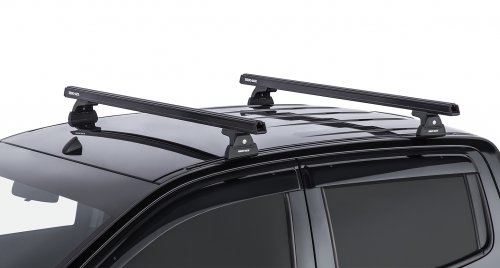 Heavy Duty RLT600 Trackmount Black 2 Bar Roof Rack - Image 10