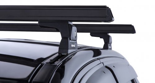 Heavy Duty RLT600 Trackmount Black 2 Bar Roof Rack - Image 8