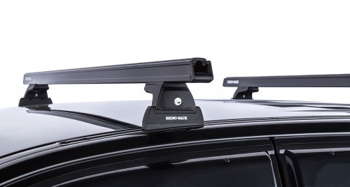 Heavy Duty RLT600 Trackmount Black 2 Bar Roof Rack - Image 7