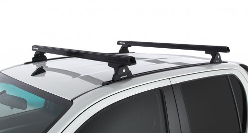 Heavy Duty RLT600 Trackmount Black 2 Bar Roof Rack - Image 3