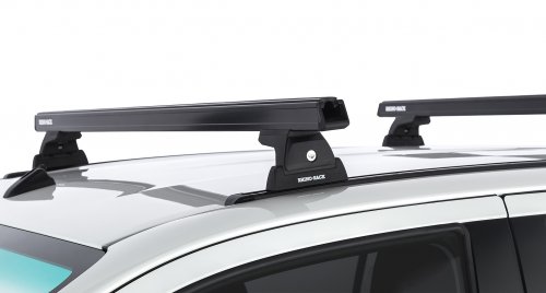 Heavy Duty RLT600 Trackmount Black 2 Bar Roof Rack - Image 6