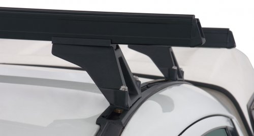 Heavy Duty RLTF Trackmount Black 2 Bar Roof Rack - Image 5