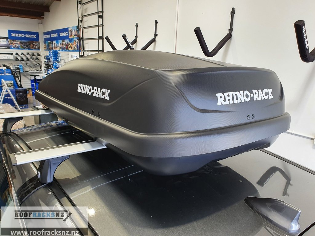 Rhino Rack MasterFit Roof Box 370L (Black) Roof Racks NZ Ltd