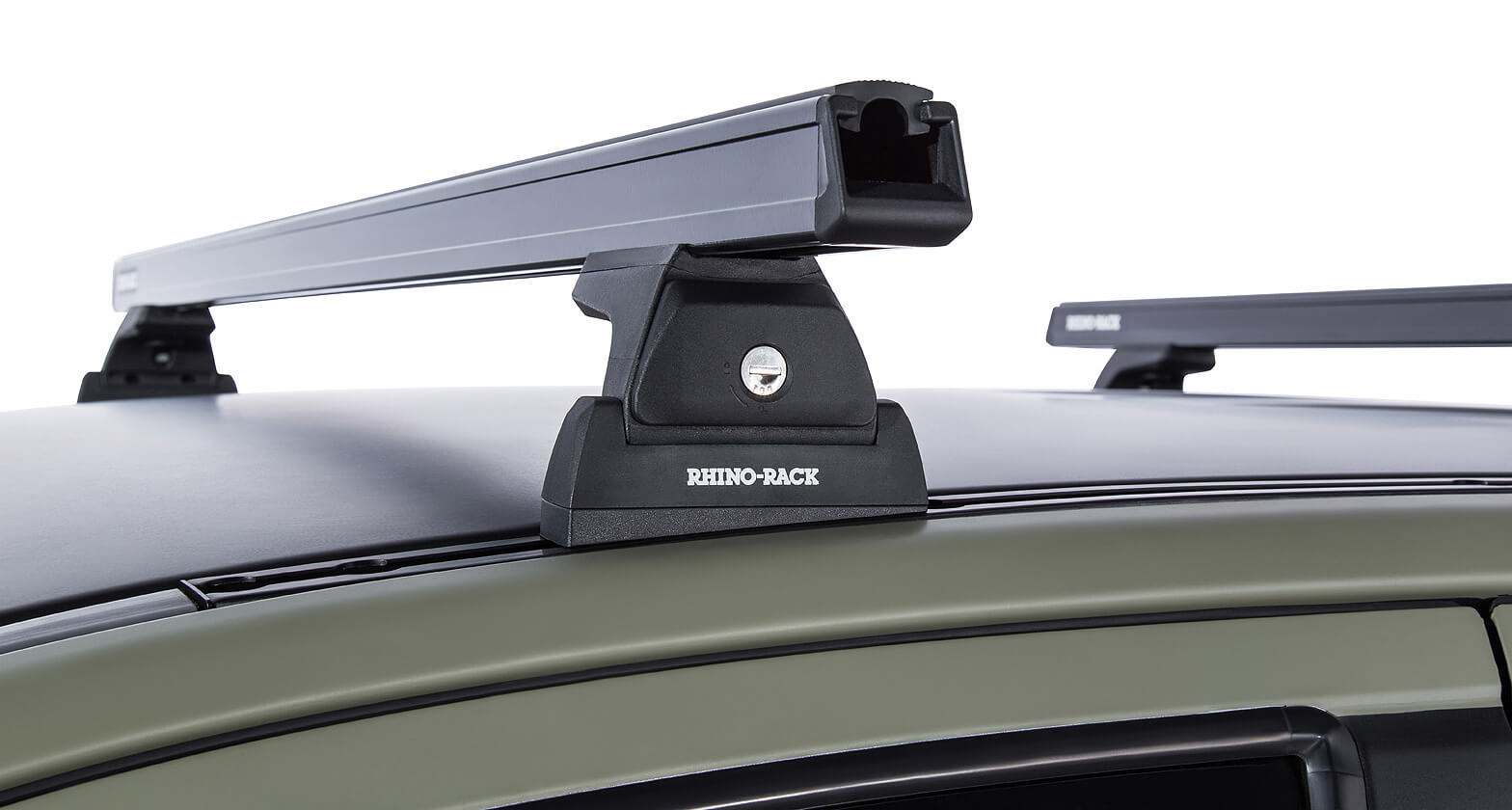 Heavy Duty RLT600 Trackmount Black 2 Bar Roof Rack Roof Racks NZ Ltd