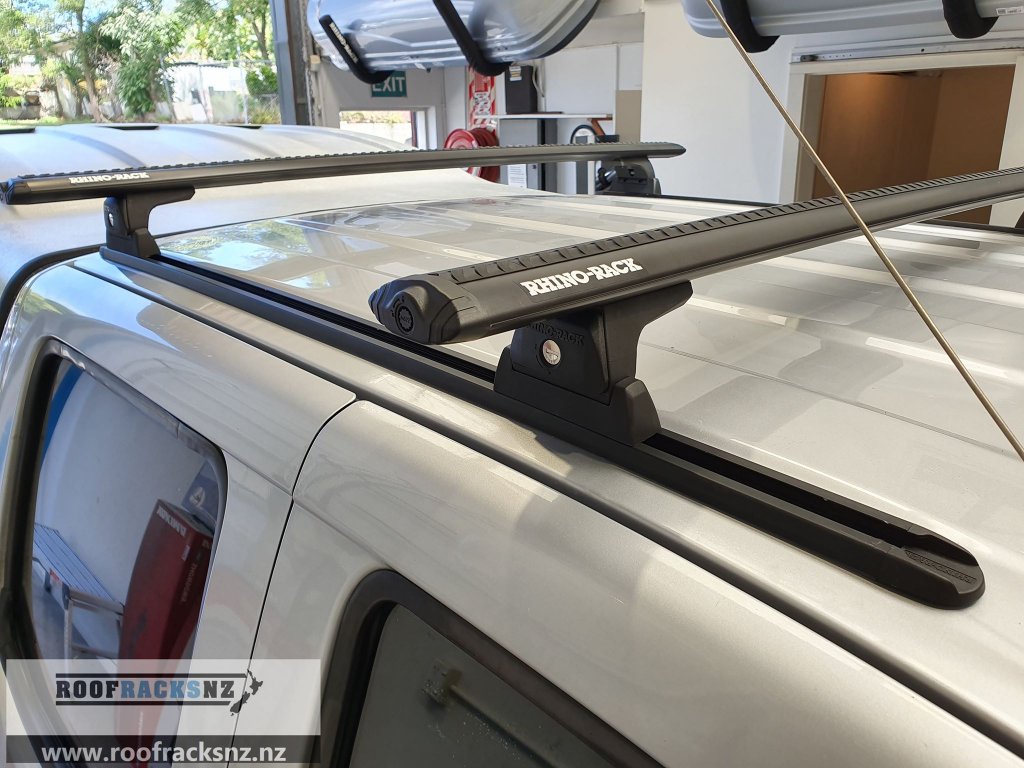 Rhino Vortex Black Bars RLT600 Trackmount - Roof Racks NZ Ltd