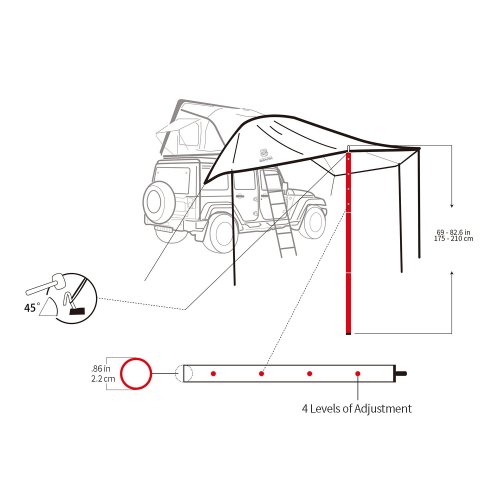 Awning to suit Skycamp 2.0 or X-Cover - Image 2