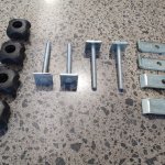 T Track Kit bolt kit - M6 x 58mm thread - set of 4