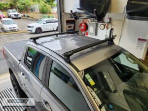 Sportz RLT600 Trackmount Black 2 Bar Roof Rack