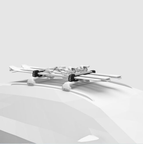 Thule SnowPack M Silver (50cm) Premium Ski/Snowboard carrier - Image 3