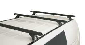 Heavy Duty RLTF Trackmount Black 3 Bar Roof Rack