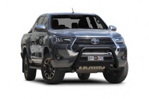 Toyota Hilux SR & SR5 (2020-24) - ECB Nudge Bar Powder Coated Black