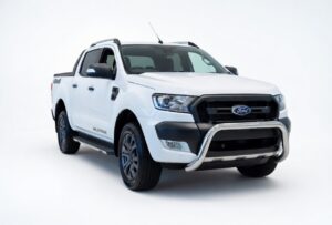 Ford Ranger PX2 / WildTrak (2015-2018) with Front Sensors - Polished Alloy Nudge Bar